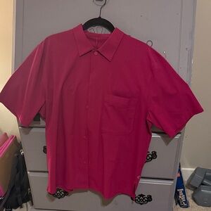 lululemon athletica Vibrant Pink Casual Shirt